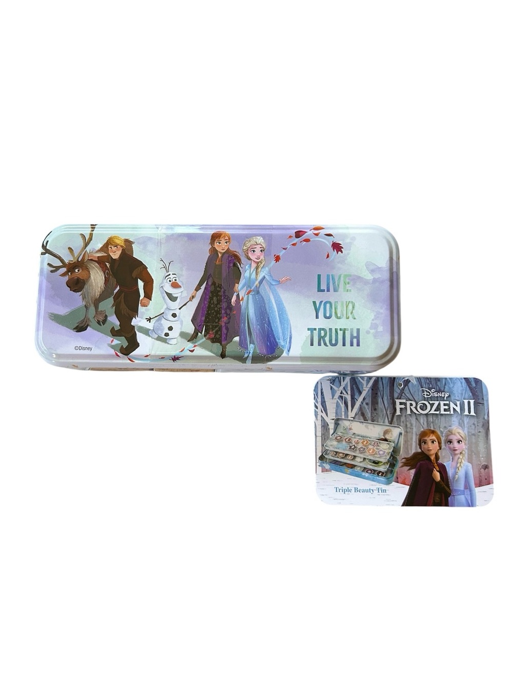 NWT Frozen ll Live Your Truth Triple Beauty Tin Makeup For Girls